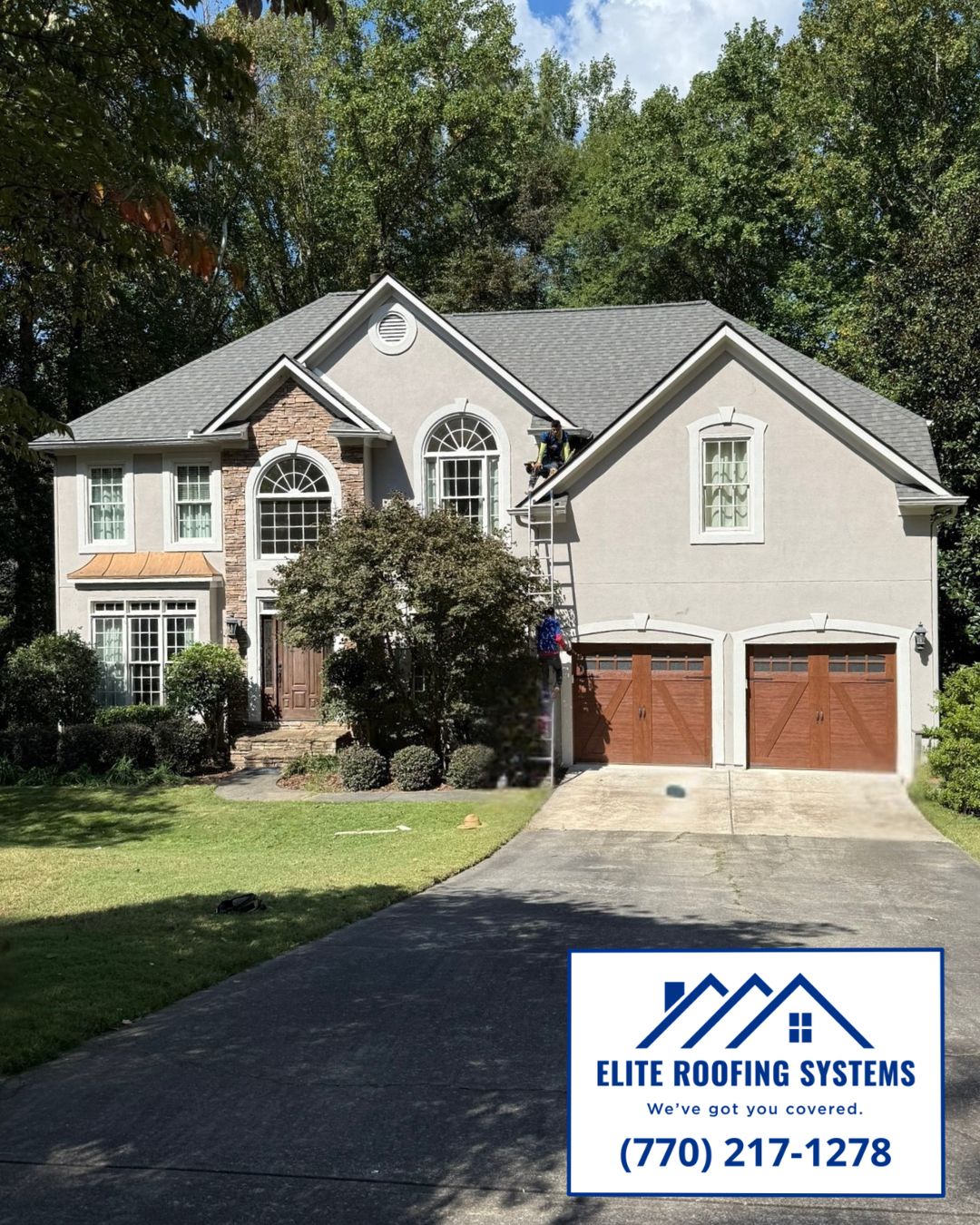 Storm Damage Roof Replacement in Roswell, GA | CertainTeed Landmark PRO Driftwood